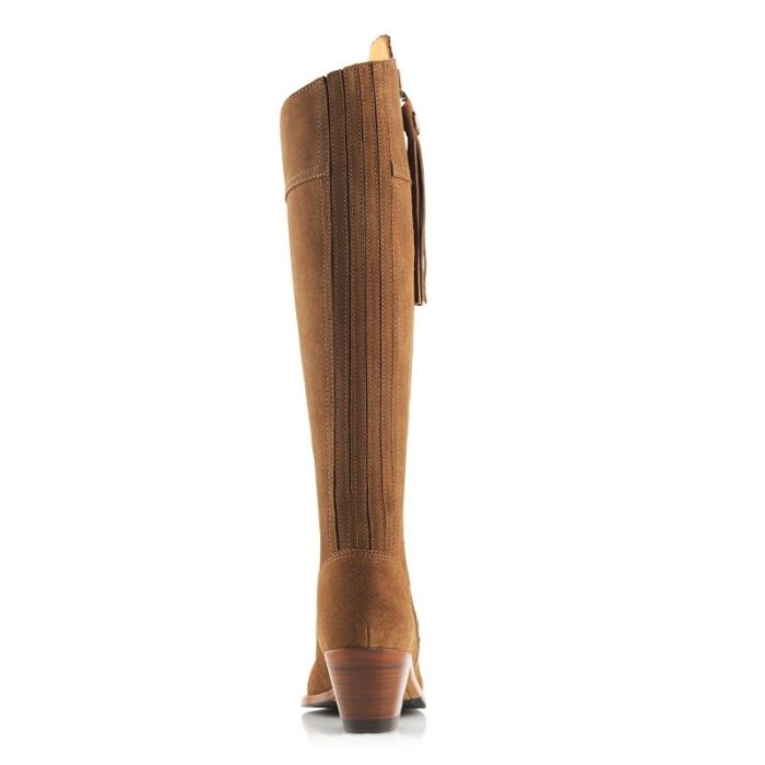 Fairfax and Favor Fairfax & Favor Standard Fit Heeled Regina Boots – Tan Suede – Womens Boots - Crep Direct UK