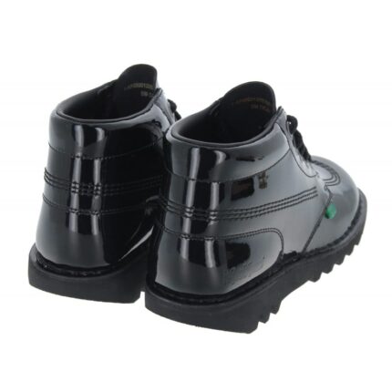 Kickers Kick Hi Core Womens – Black Patent – Womens Boots - Crep Direct UK