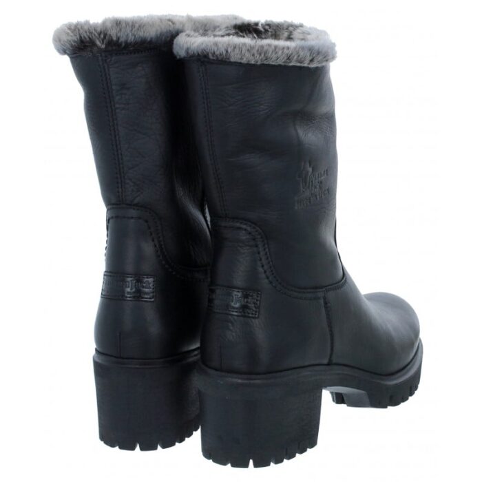 Panama Jack Piola Boots – Black Leather – Womens Boots - Crep Direct UK