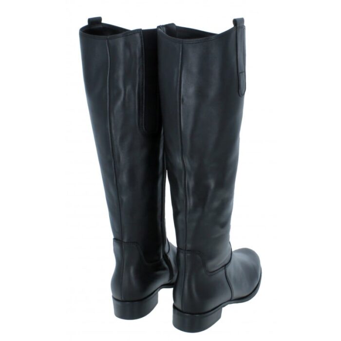 Gabor Brook M 31.649 Knee High Boots – Black Leather – Womens Boots - Crep Direct UK