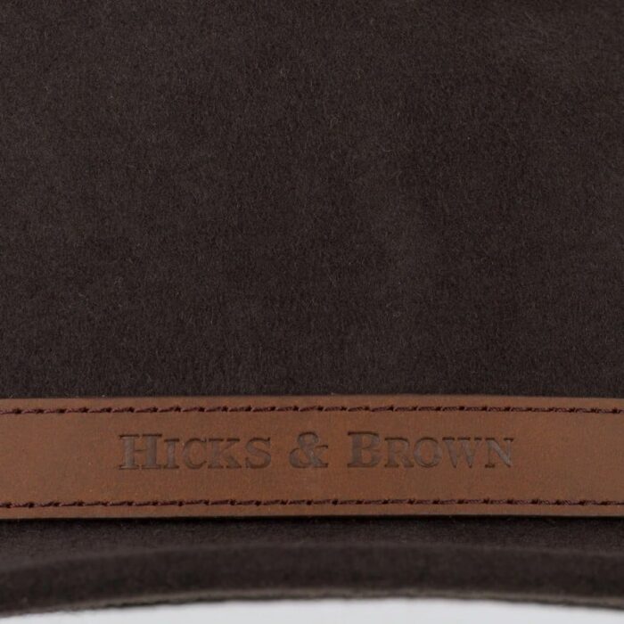 Hicks & Brown Hicks & Brown Suffolk Fedora Gamebird Feather- Dark Brown – Ladies Clothing - Crep Direct UK