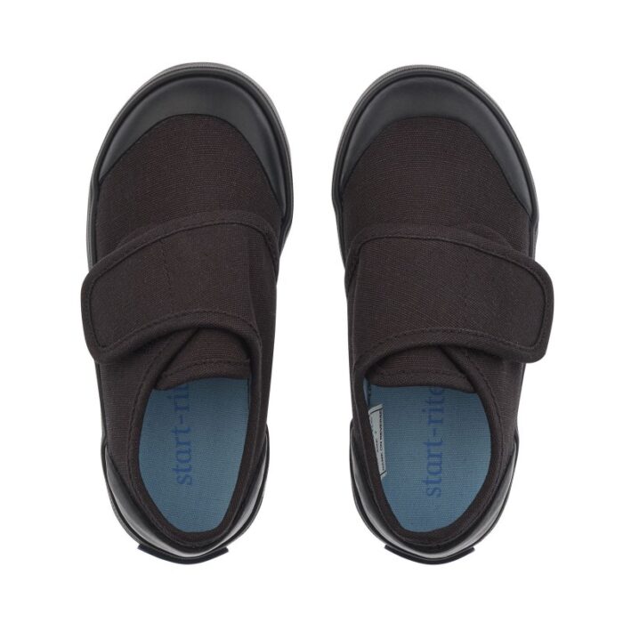Start-Rite Skip Plimsolls – Black – Girls School Shoes - Crep Direct UK