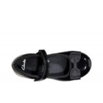 Clarks Scala Tap Kid School Shoes – Black Patent – Girls School Shoes - Crep Direct UK