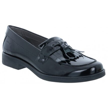 Geox Agata A J4449A School Shoes – Black Patent – Girls School Shoes - Crep Direct UK