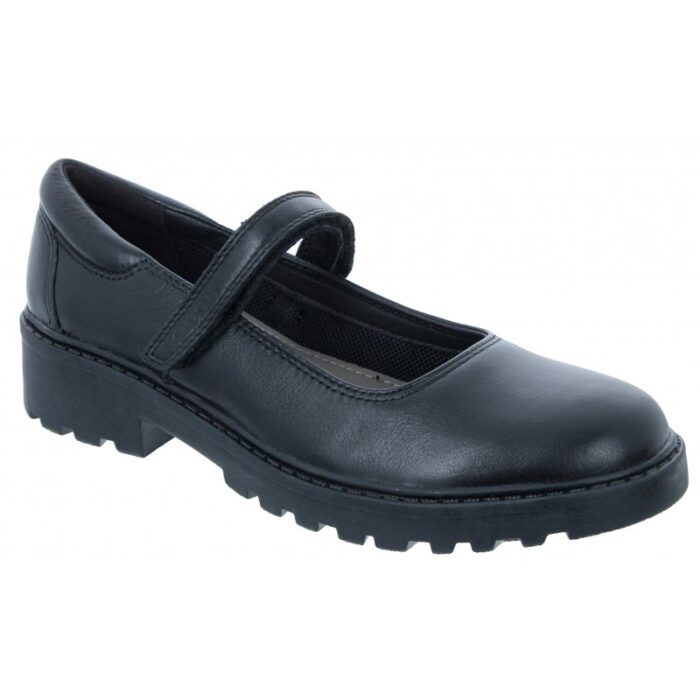 Geox Casey GP J6420P School Shoes – Black Leather – Girls School Shoes - Crep Direct UK