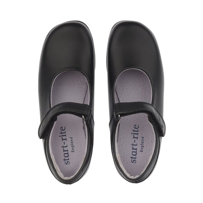 Start-Rite Samba School Shoes – Black Leather – Girls School Shoes - Crep Direct UK
