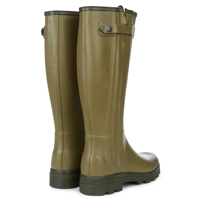 Le Chameau Chasseur Leather Lined Mens Wellingtons 1178 – Vert Vierzon – Mens Wellingtons - Crep Direct UK