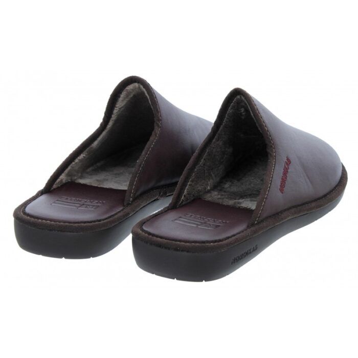 Nordikas Norwood III 131 Mule Slippers – Burdeos Leather – Mens Slippers - Crep Direct UK