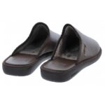 Nordikas Norwood III 131 Mule Slippers – Marron Leather – Mens Slippers - Crep Direct UK