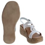 Porronet 3036 Wedge Sandals – Plata Blanco Leather – Womens Sandals, Sliders & Toe Posts - Crep Direct UK Porronet 3036 Wedge Sandals – Plata Blanco Leather – Womens Sandals, Sliders & Toe Posts - Crep Direct UK