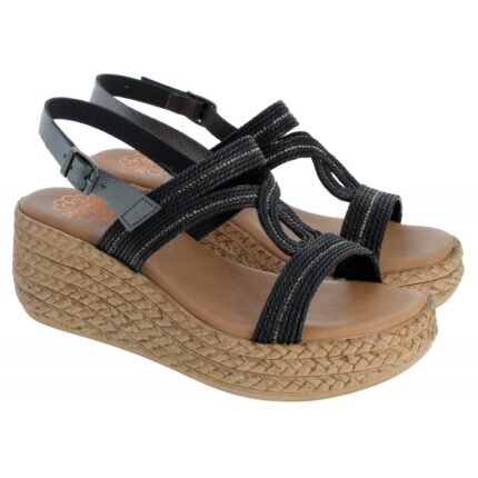 Porronet 3036 Wedge Sandals – Plomo Black Leather – Womens Sandals, Sliders & Toe Posts - Crep Direct UK Porronet 3036 Wedge Sandals – Plomo Black Leather – Womens Sandals, Sliders & Toe Posts - Crep Direct UK