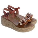 Porronet 3039 Wedge Sandals – Cuero Leather – Womens Sandals, Sliders & Toe Posts - Crep Direct UK