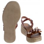 Porronet 3039 Wedge Sandals – Cuero Leather – Womens Sandals, Sliders & Toe Posts - Crep Direct UK