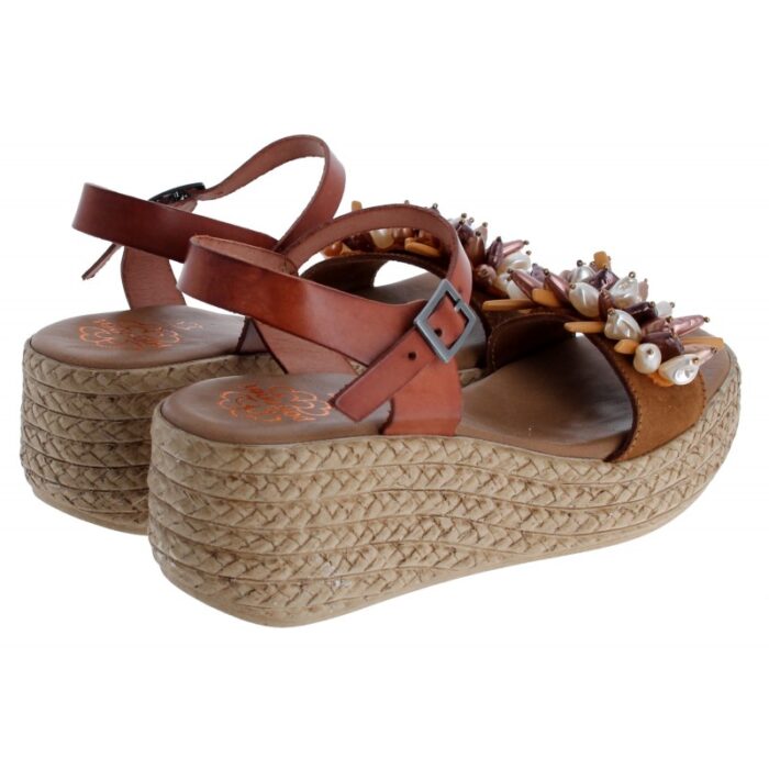 Porronet 3039 Wedge Sandals – Cuero Leather – Womens Sandals, Sliders & Toe Posts - Crep Direct UK