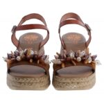 Porronet 3039 Wedge Sandals – Cuero Leather – Womens Sandals, Sliders & Toe Posts - Crep Direct UK