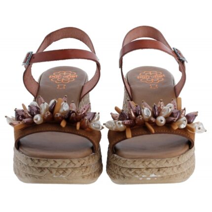 Porronet 3039 Wedge Sandals – Cuero Leather – Womens Sandals, Sliders & Toe Posts - Crep Direct UK