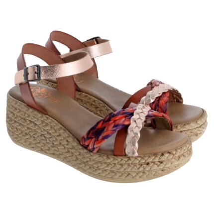 Porronet 3040 Wedge Sandals – Cuero Rose Leather – Womens Sandals, Sliders & Toe Posts - Crep Direct UK Porronet 3040 Wedge Sandals – Cuero Rose Leather – Womens Sandals, Sliders & Toe Posts - Crep Direct UK