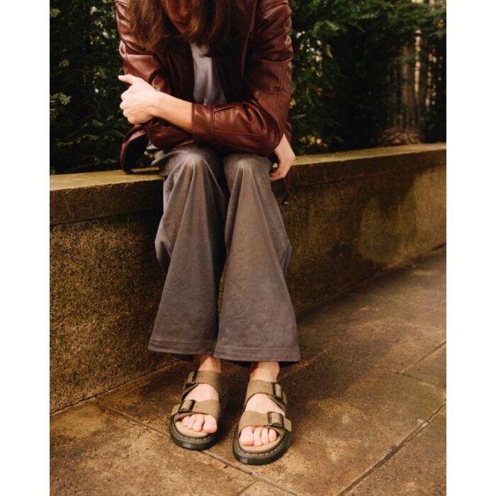 Dr. Martens Josef Slide Sandals – Savannah Nubuck – Mens Sandals, Sliders & Toe Posts - Crep Direct UK