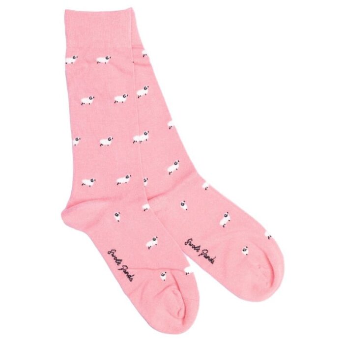 Swole Panda Sheep Bamboo Socks – Pink – Ladies Clothing - Crep Direct UK