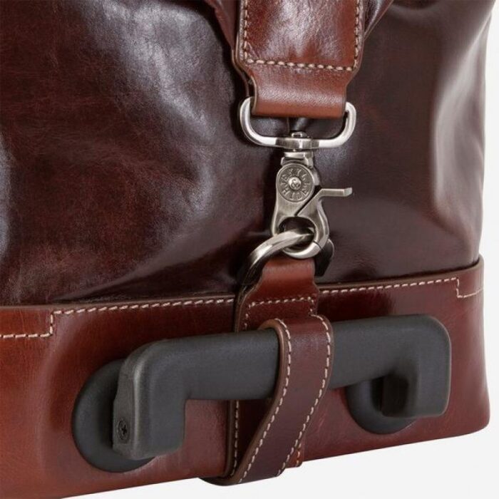 Jekyll & Hide Jekyll & Hide Oxford Cabin Wheeled Holdall 55cm – Tobacco Leather – Mens Wallets, Bags and Accessories - Crep Direct UK