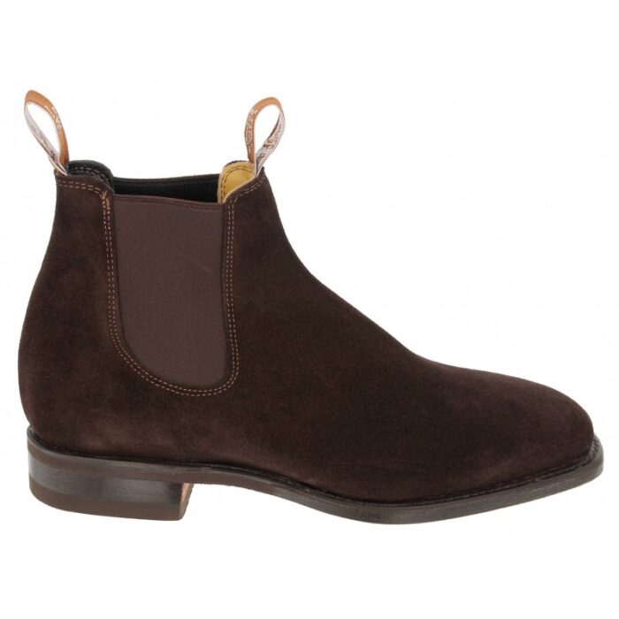 R. M. Williams Comfort Craftsman Boots – Chocolate Suede – Mens Boots - Crep Direct UK