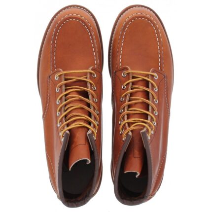 Red Wing Classic Moc Toe 875 Boots – Tan Leather – Mens Boots - Crep Direct UK