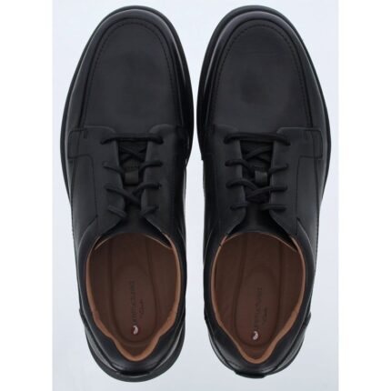 Clarks Un Abode Ease Shoes – Black Leather – Mens Shoes - Crep Direct UK