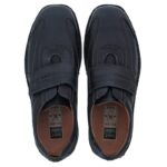 Josef Seibel Alec 43332 Velcro Shoes – Schwarz Leather – Mens Shoes - Crep Direct UK