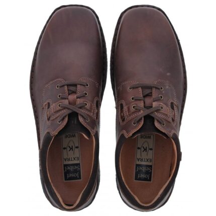 Josef Seibel Anvers 36 Lace-Up Shoes – Moro Leather – Mens Shoes - Crep Direct UK