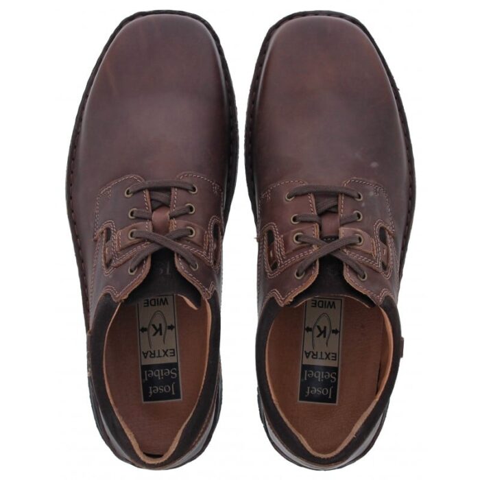 Josef Seibel Anvers 36 Lace-Up Shoes – Moro Leather – Mens Shoes - Crep Direct UK