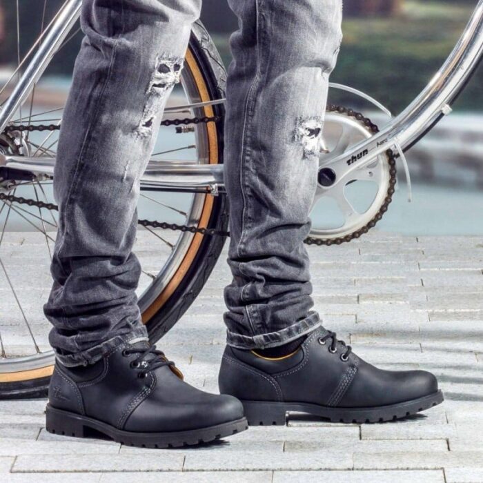 Panama Jack Panama 02 Shoes – Black Leather – Mens Shoes - Crep Direct UK