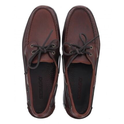 Sebago Schooner 7000GD0 Boat Shoes – Brown Gum Leather – Mens Shoes - Crep Direct UK