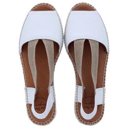 Toni Pons Etna Espadrille Sandals – Blanc Leather – Womens Espadrilles - Crep Direct UK