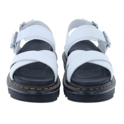 Dr. Martens Voss II Sandals – White Hydro Leather – Womens Sandals, Sliders & Toe Posts - Crep Direct UK