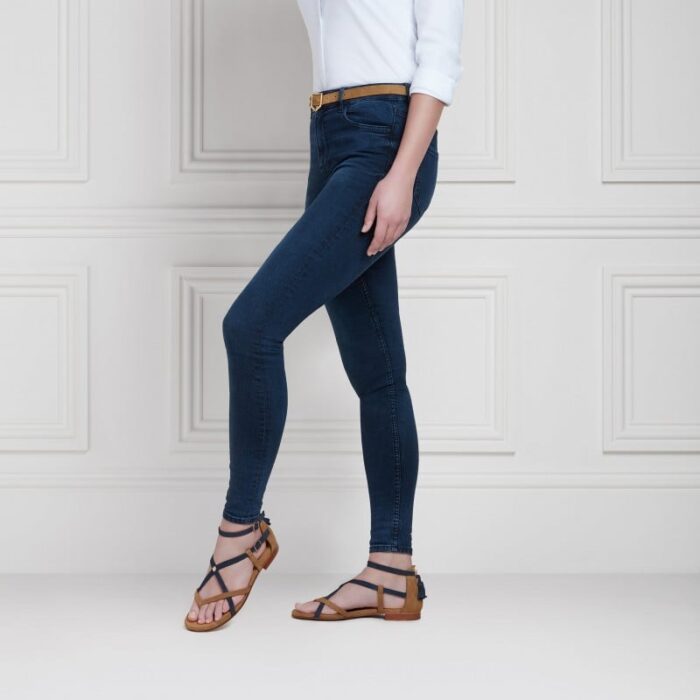Fairfax and Favor Fairfax & Favor Brancaster Sandals – Tan / Navy – Womens Sandals, Sliders & Toe Posts - Crep Direct UK