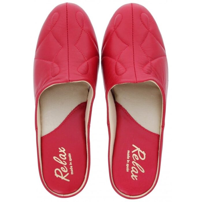 Gabor Relax 7312 Slippers – Red Leather – Womens Slippers - Crep Direct UK