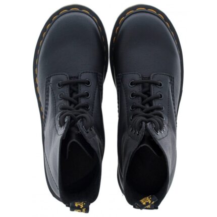 Dr. Martens 1460 Pascal Boots – Black Virginia Leather – Womens Boots - Crep Direct UK