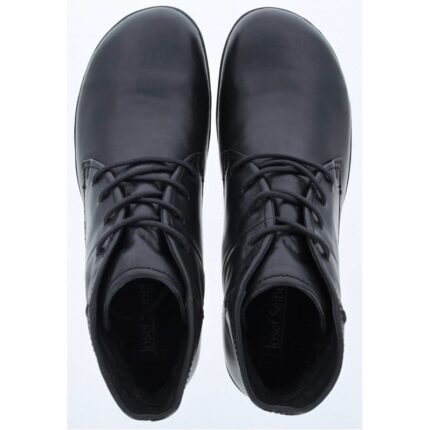 Josef Seibel Naly 09 79709 Lace-Up Ankle Boots – Black Leather – Womens Boots - Crep Direct UK