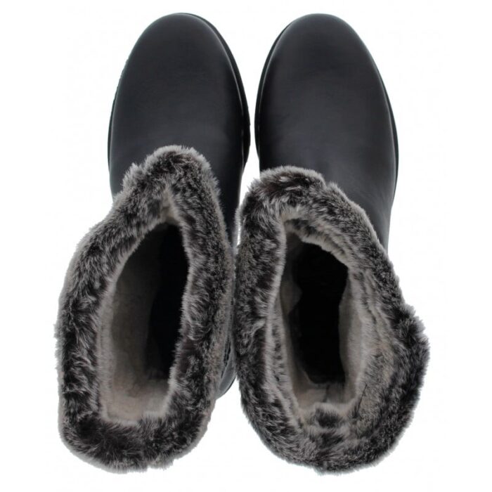 Panama Jack Piola Boots – Black Leather – Womens Boots - Crep Direct UK
