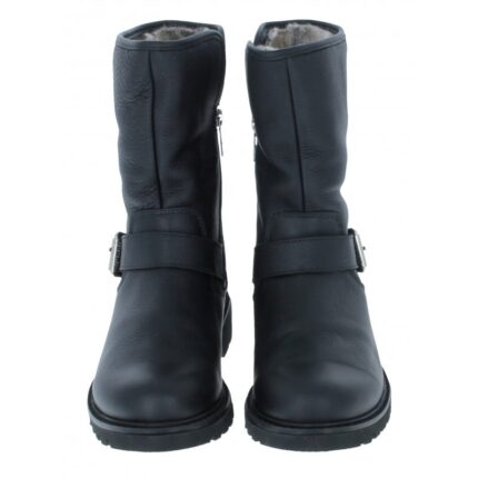 Panama Jack Singapur Boots – Black Leather – Womens Boots - Crep Direct UK