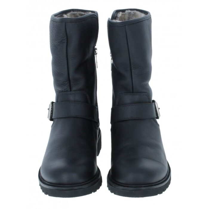 Panama Jack Singapur Boots – Black Leather – Womens Boots - Crep Direct UK