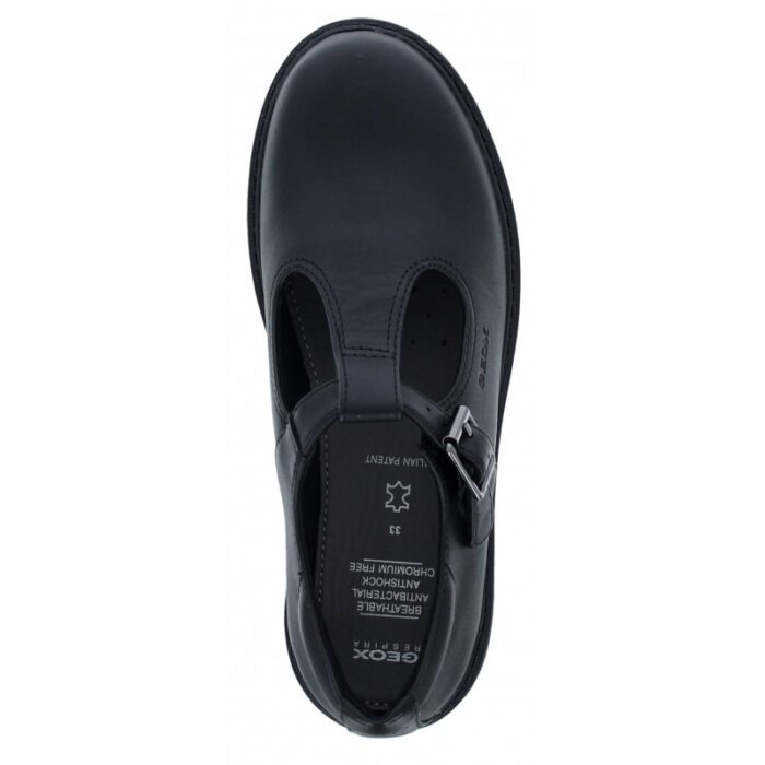 Geox Casey GE J8420E School Shoes – Black Leather – Girls School Shoes - Crep Direct UK