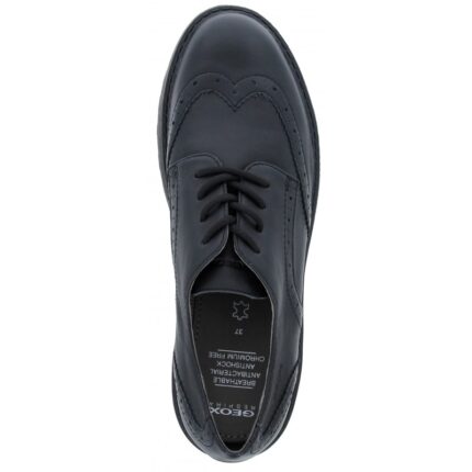 Geox Casey GN J6420N School Shoes – Black Leather – Girls School Shoes - Crep Direct UK