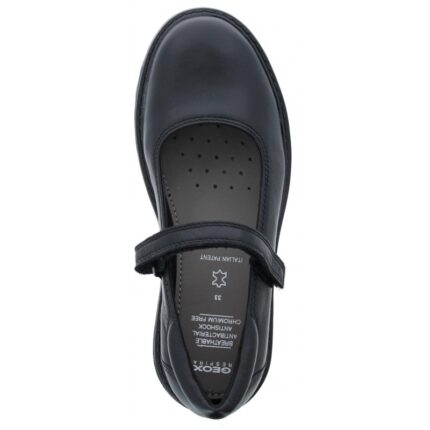 Geox Casey GP J6420P School Shoes – Black Leather – Girls School Shoes - Crep Direct UK