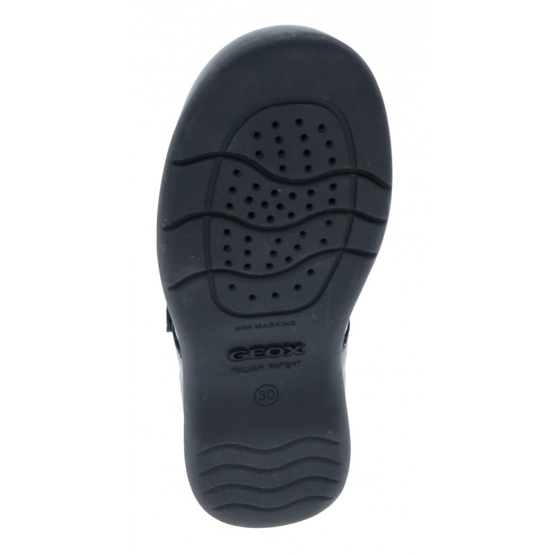 Geox Naimara J16FHB School Shoes – Black Patent – Girls School Shoes - Crep Direct UK