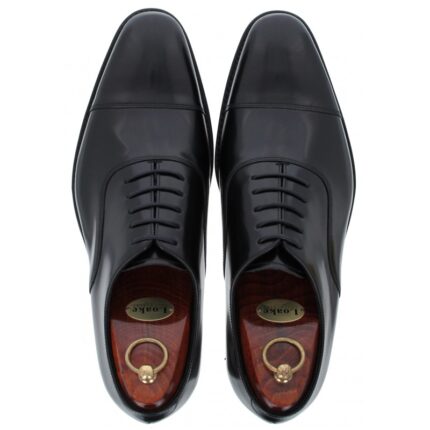 Loake Smith Shoes – Black Leather – Mens Wedding Shoes - Crep Direct UK