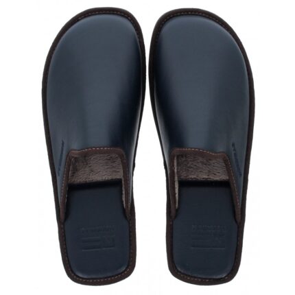 Nordikas Norwood III 131 Mule Slippers – Marino Leather – Mens Slippers - Crep Direct UK
