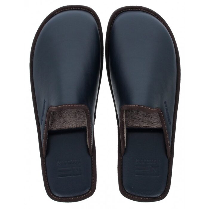 Nordikas Norwood III 131 Mule Slippers – Marino Leather – Mens Slippers - Crep Direct UK
