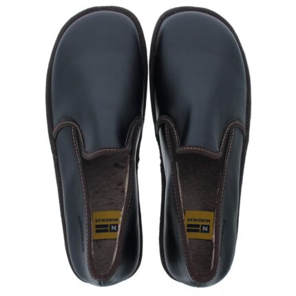 Nordikas Noble 663 Slippers – Black Leather – Mens Slippers - Crep Direct UK