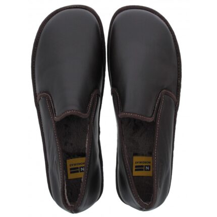 Nordikas Noble 663 Slippers – Moka Leather – Mens Slippers - Crep Direct UK